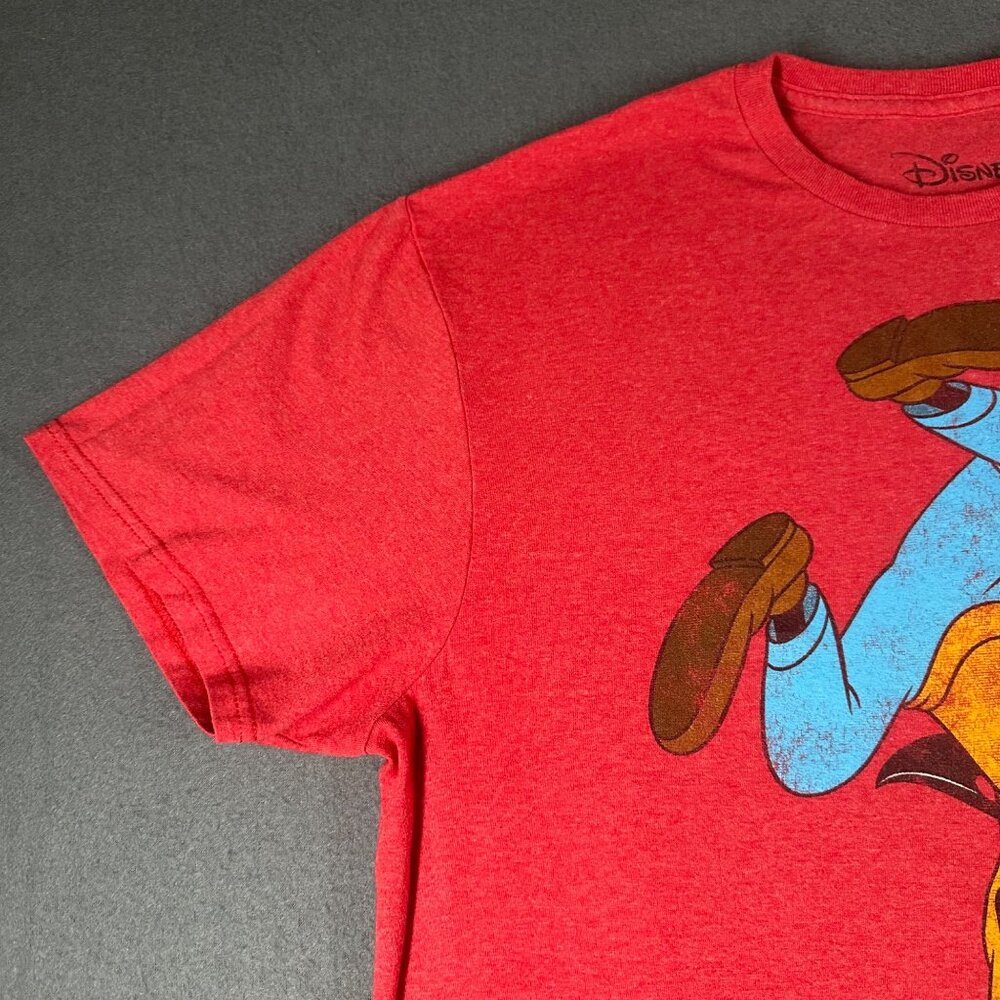 Disney Goofy Unisex L Red Short Sleeve Cotton‎ Blend Graphic Tee Shirt T-shirt - Picture 5 of 7